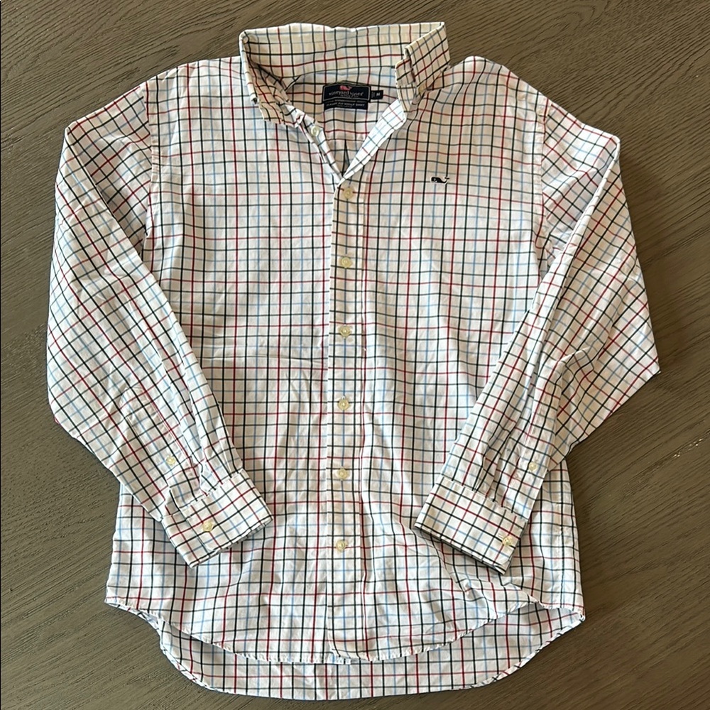 Brooks Brothers Red and Blue Casual Button Down Shirt